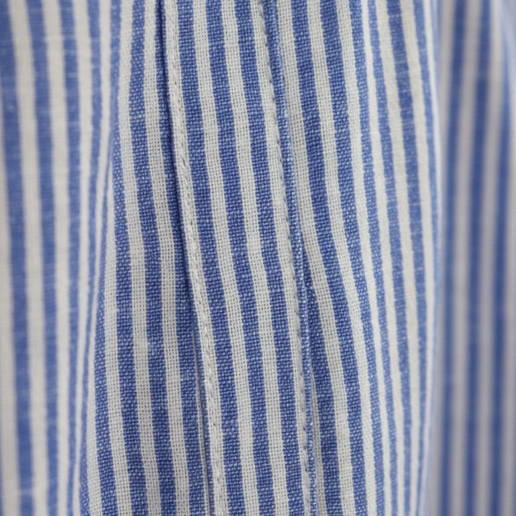 Isabelle | Striped Button-Front Midi Dress